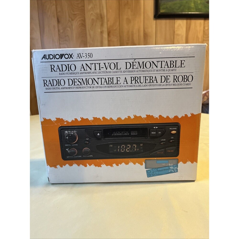 Audiovox Detachable Face Security Radio/ AV-350